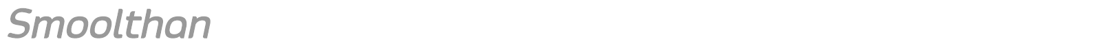 Smoolthan font preview